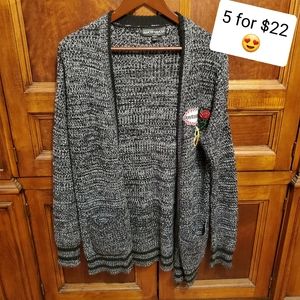 Almost Famous Patch Cardigan